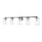 Z-Lite Thayer Vanity, 5-Light, 39 In.W x 5.75 In.L x 8.75 In.H, Chrome /Clear 742-5V-CH - alternate 1